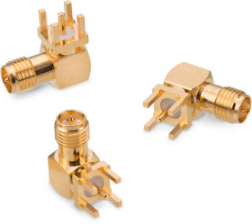 Złącze koncentryczne Montaż na płytce drukowanej Żeński typ złącza Złącze SMA 18GHz Lutowane