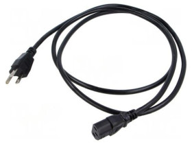 SN48-3/07/3BK Kabel: 3x0,75mm2, IEC C13 żeński,NEMA 5-15 (B) wtyk, 3m