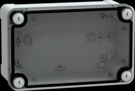 ABS enclosure, (L x W x H) 192 x 121 x 87 mm, light gray (RAL 7035), IP66, NSYTBS19128T