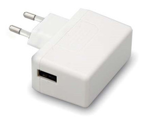 Adapter AC/DC Uwy 5V dc Iwy 2.4A USB typ A 12W typ wtyczki: Typ C