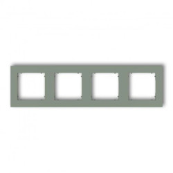 MINI Ramka uniwersalna poczwórna kwadratowa z tworzywa szałwiowy 61MR-4