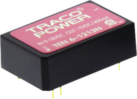 DC converter, 36-75 VDC, 6 W, 1 output, 3.3 VDC, 77 % efficiency, TEN 6-4810N