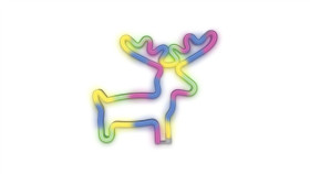 Neon Led Łoś Multikolor Bat + Usb Flne12 Forever Light