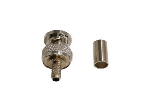 Złącze koncentryczne Montaż na kablu Męski 50Ω typ złącza Złącze BNC 4GHz Połączenie zagniatane