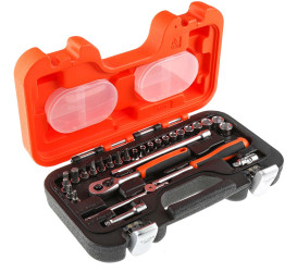 Zestaw nasadek standardowych/Otwornic rozmiar napędu 1/4 cala elementy: 29 Bahco typ napędu Kwadratowy gniazdo 4 → 13mm