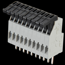 AST0211004 Spring-loaded terminal, 10-pole, RM 2.5 mm