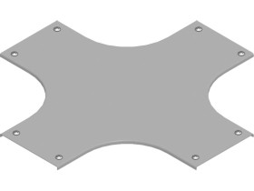 Pokrywa czwórnika PZCZKZC50 z zamk. grubość blachy 2,0mm 304505 BAKS