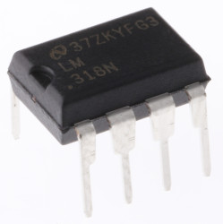 LM318N/NOPB Wzmacniacz operacyjny Texas Instruments Otwór przelotowy 1 MDIP 20 V 8-pinowy