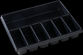 1000010131 Small parts insert, 7 recesses for i-BOXX 72 and LS-Tray 72