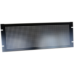 Hammond PPFS19007BK2 4U Steel Blank Panel Black - Perforated 483 x 2 x 178