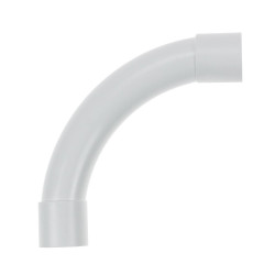 Złączka kątowa 90 stopni kielichowa do rur PVC 28 biała