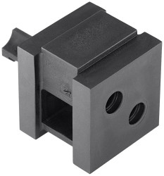 HellermannTyton 440-00019 Dysza podwójna VP-S_2/5-6_Ins-dbl-PL-BK (20), (D x S x W) 21.10 x 21.10 x 21.80 mm, tworzywo s