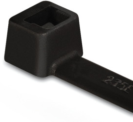 Cable tie, PA, (L x W) 260 x 3.3 mm, bundle-Ø 1.5 to 65 mm, black, -40 to 105 °C, 111-04404