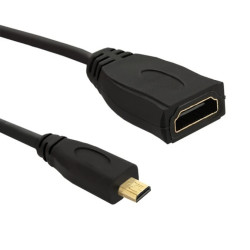 Qoltec Adapter HDMI A żeński Micro HDMI D męski 0.2m