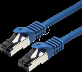 21991851 Cat.8.1 patch cable, LSOH, S/FTP, blue, 1 m