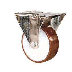 Koło samonastawne średnica kabla 100mm Płyta Guitel Hervieu 150kg wysokość całkowita 128mm