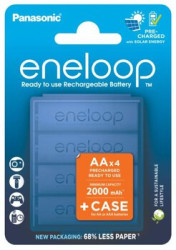 OUTLET Akumulatorki AA / R6 Panasonic Eneloop Ni-MH 2000mAh BK-3MCDEC4BE - 4 sztuki (blister + box)