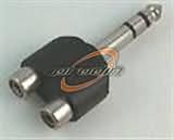 6.3 WTYK STEREO-2xGNIAZDO CINCH ROZGAŁĘŹNIK