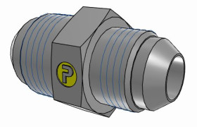 Złączka hydrauliczna, Złacze A: UNF 7/8-14 męskie, Złacze B: UNF 3/4-16 męskie