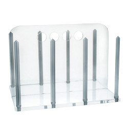 Eisco Acrylic Clear Petri Dish Rack for 90mm Dishes
