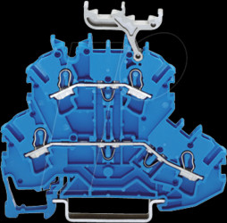 2002-2234 Double-deck feed-through terminal blocks up to 2.5 mm², blue