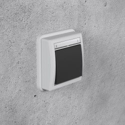 Łącznik uniwersalny pojedynczy/schodowy p/t IP55 5001-70 szary Aquant 2K Elektro-Plast Nasielsk