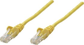 Kabel krosowy Intellinet Cat6, nieekranowany, U / UTP, wtyk RJ-45 / wtyk RJ-45, 1,0 m, żółty