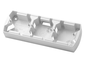 GAZELA Puszka natynkowa 3 potrójna pozioma biały PNP-3JH/00 OSPEL