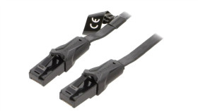 Ibabl Patch Cord U/Utp 6 Cu Pvc Czarny 10M Rj45 Wtyk,Z Obu Stron