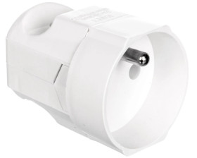 Gniazdo przenośne 10A 2P+Z 250V białe GN-170