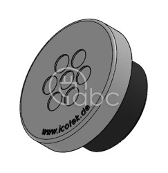 Przepust kablowy niedzielony KEL-DPZ 32, na 7 przewodów, 43734