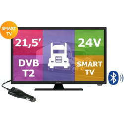 Telewizor 21,5" MISTRAL DVB-T2 H.265/DVB-S2 HDMIx2/USBx2/CI SMART TV 12/24V / MI-TV215FSL-2
