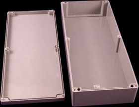 Polyester enclosure, (L x W x H) 600 x 250 x 120 mm, gray (RAL 7035), IP66, 1590ZGRP263