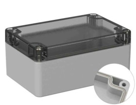 Obudowa ogólnego użytku ekranowana Szary IP66 Silikon, 80 x 120 x 55mm, RS PRO 5U2