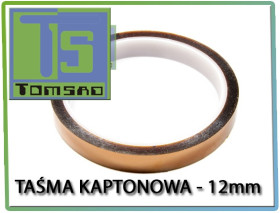 Taśma Kaptonowa szerokość 12 mm