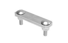 Złącze krzyżowe skośne pręt-bednarka 2-elem. stal nierdzewna 116.0.1 NI 11610005