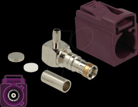 89716 FAKRA D jack 90° for crimping