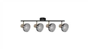 Listwa Reflektorowa Poczwórna Czarno-Złota Sufitowa Ścienna Activejet Lisa...