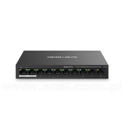 TP-Link Mercusys MS110P, Switch niezarządzalny, 10x 10/100 RJ-45, PoE+, desktop