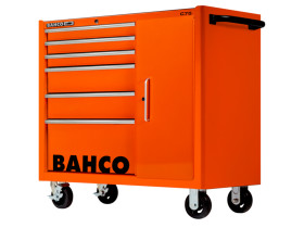 Wózek na narzędzia, na kółkach, 6-szufladowa, 1100 x 501 x 986mm, materiał: Lita stal, Bahco