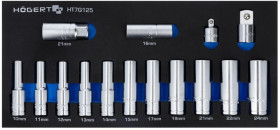 Zestaw nasadek z adapterami 14 szt., wkład EVA HT7G125