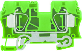 Protective conductor terminal, spring balancer connection, 1.5-10 mm², 2 pole, 1200 A, 8 kV, yellow/green, 1746770000