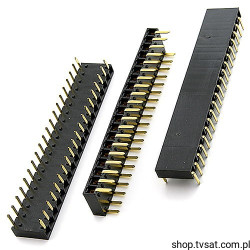 67230-020 Socket 20 Pin Horiz THT FCICONN