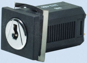 Wyłącznik kluczykowy, 100 mA przy 30 V DC 3-Way, -20 → +60°C