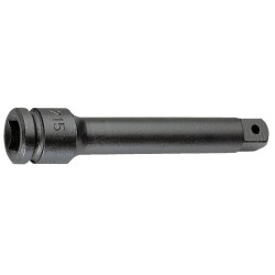 Nasadka, Czarne utleniane, Stal, rozm: 1 1/2 cala, typ: Kwadratowy, Przedłużka pokrętła, dł: 250 mm