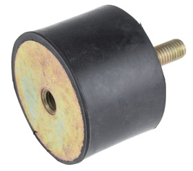 Podstawka antywibracyjna M12 średnica 70mm wysokość całkowita 50mm Cylinder męski-żeński
