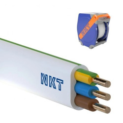 Przewód NKT instal PLUS YDYp 3x2,5 żo 450/750V QADDY 550m