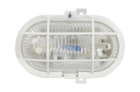 Oprawa kanałowa OVAL 1x60W E27 IIkl. 230V IP44 z siatką z tworzywa, biała 302015/EU