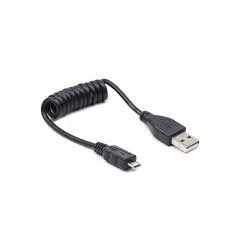 Przyłącze USB A - micro USB Spirala 0.6m