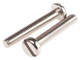 Śruby maszynowe M6 łeb z łbem walcowym soczewkowym Mosiądz długość 40.0mm skok 1.0mm